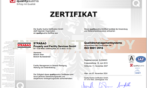 ISO 9001 Logo der Zertifizierung ISO 9001:2015
