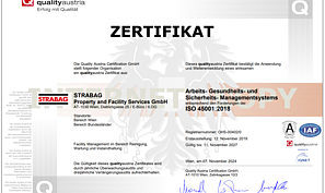 ISO 45001 Logo der Zertifizierung ISO 45001:2018