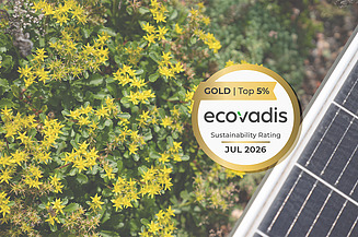 Seal of the EcoVadis Gold Award for 2025