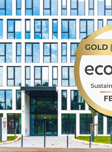 Siegel der EcoVadis Gold Auszeichnung für 2025