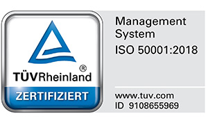 Logo der Zertifizierung ISO 50001