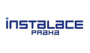 Instalace Praha logo in blue lettering on a white background