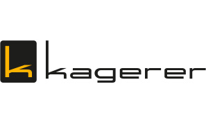 Logo von Kagerer in schwarzer Schrift auf weißem Hintergrund