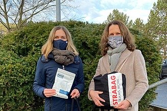 STRABAG PFS spendet Mund-Nasen-Schutz-Masken für Altenheim und Hospiz STRABAG PFS spendet Mund-Nasen-Schutz-Masken für Altenheim und Hospiz