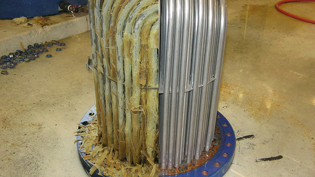 Bild von der Entkalkung eines Warmwasserbereiters