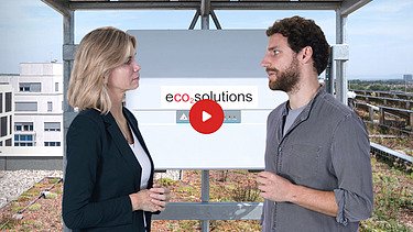 Náhled videa na Yotube: eco2energy is explained in an interview situation by a woman and a man