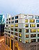 Union Investment property at Karlstrasse in Frankfurt Photo of a six-story building at an intersection, with a few skyscrapers in the background