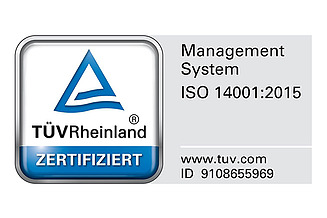 Logo der Zertifizierung ISO 14001