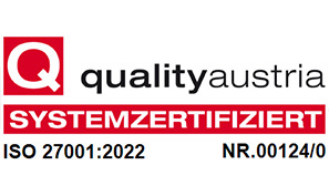 Logo der Zertifizierung ISO 27001