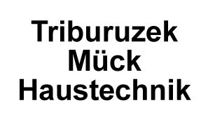 Black lettering from Triburuzek Mück Haustechnik on a white background
