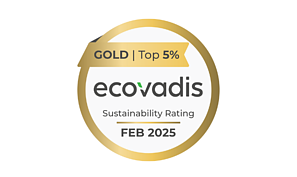 Logo of the Ecovadis Silver 2025 certification